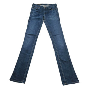 J.Crew Matchstick 26 Regular Mid Rise Dark Wash Blue Skinny Denim Jeans